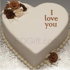 (21) 2.2 Pounds special Chocolate Heart Cake