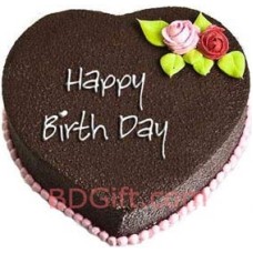 2.2 Pounds Chocolate Heart Cake