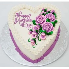 (04) 3.3 Pounds Vanilla Heart Cake