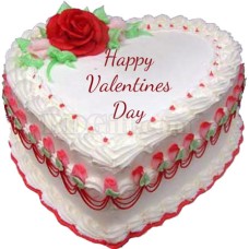 (002) 2.2 Pounds Vanilla Heart Cake