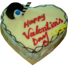 (04) 2.2 Pounds Vanilla Heart Cake