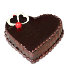 (49) 3.3 Pounds Rich Chocolate Heart Cake
