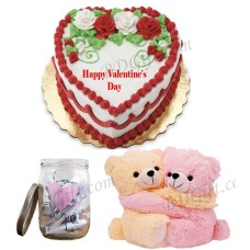 (28) Cake W/ Teddy Bear