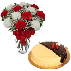 Cake W/ Carnation