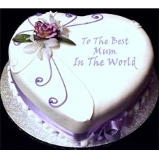 (14) Yummy Yummy- 3.3 Pounds Vanilla Heart Cake