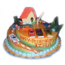Drive Around Birthday Cake (12" Inches)