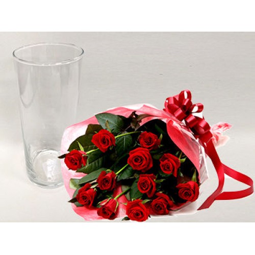 Valentine's Select Roses and Vase