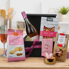 Präsentkorb Rosé