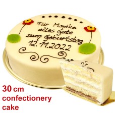 Large Lübecker Marzipan Cake with Individual Text