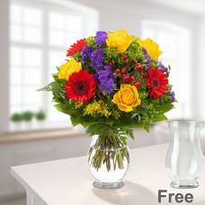 Flower Bouquet Blütenfee with vase