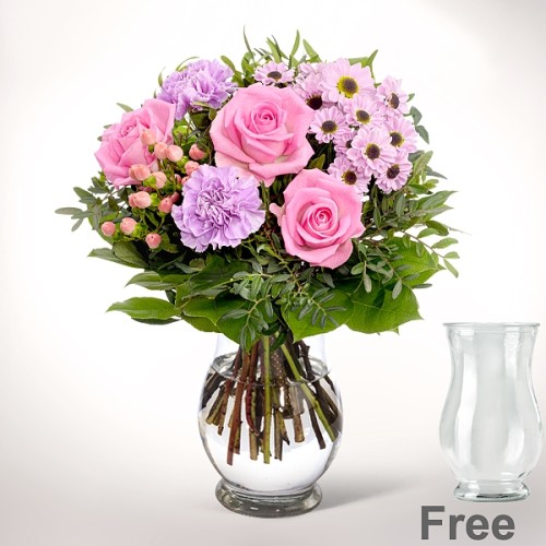Flower Bouquet Freude with vase