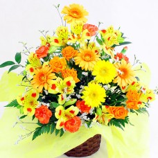 Seasonal arrangement/warm colors