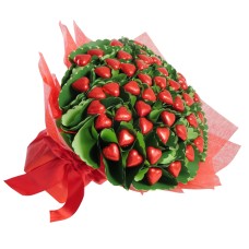 Four Dozen Hearts Flower Bouquet