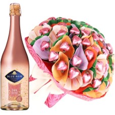 ROSE VALENTINE'S 48 CHOCOLATE BOUQUET