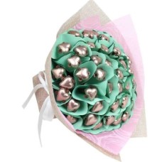 Dark Chocolate 40 Heart Posy