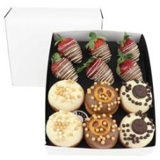 Gourmet Donut and Strawberry Gift Box - Auckland only