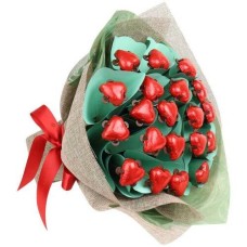 Red Hearts Flower Posy