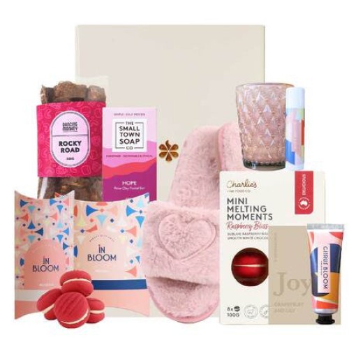 Pamper Treat Gift Hamper - ribbon message