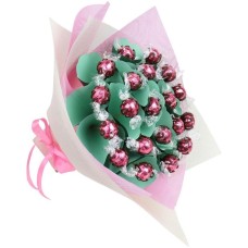Strawberry And Cream Lindt Flower Bouquet