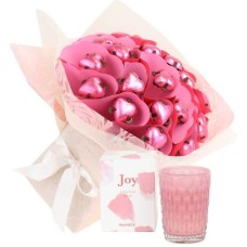 With Love Flower Posy And Candle