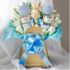 New Baby Boy Clothing and Yankee Candle Bouquet