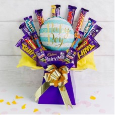 Welcome Baby Boy Deluxe Cadburys Chocolate Bouquet