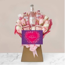 Valentines Pink Gin and Tonic, Lindor and Yankee Candle Bouquet
