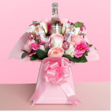 The Pink Lustre Gin and Lindor Bouquet