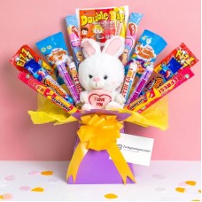 I Love You Teddy Sweet Bouquet