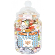 Personalised King Dad Large Sweet Jar