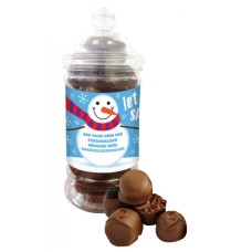 Personalised Snowman Belgian Chocolate Jar