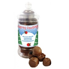 Personalised Robins Belgian Chocolate Jar