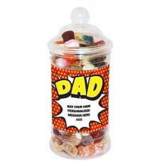Personalised Dad Small Sweet Jar