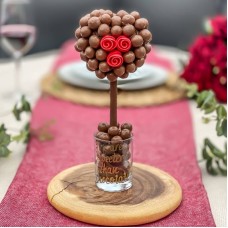 Malteser Chocolate Heart Rose Tree 25cm