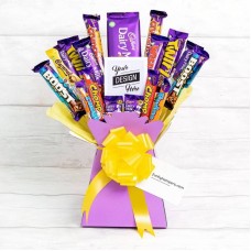 The Deluxe Cadburys Chocolate Pic Bouquet