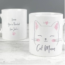 Personalised Cat Mum Mug