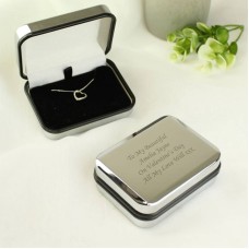 Heart Necklace With Personalised Box