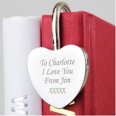 Personalised Silver Heart Bookmark