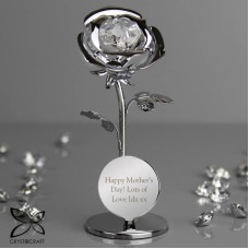 Personalised Crystocraft Rose Ornament