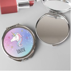 Personalised Unicorn Compact Mirror