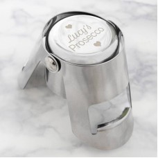 Personalised Heart Motif Prosecco Bottle Stopper