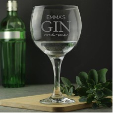 Personalised Gin Balloon Glass