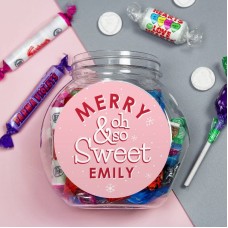 Personalised Merry And Oh So Sweet Jar