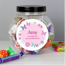 Personalised Butterfly Sweets Jar