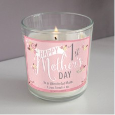 Personalised 1st Mothers Day Scented Candle