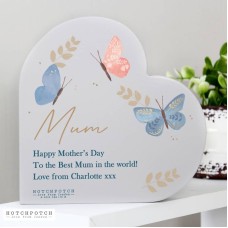 Personalised Butterfly Heart Ornament