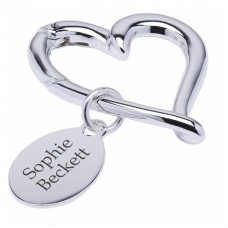 Personalised Heart Keyring