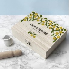 Personalised Lemon Grove Recipe Box