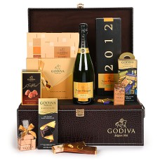 Godiva Luxurious Large Croco Hamper & Veuve Cliquot Vintage 2012