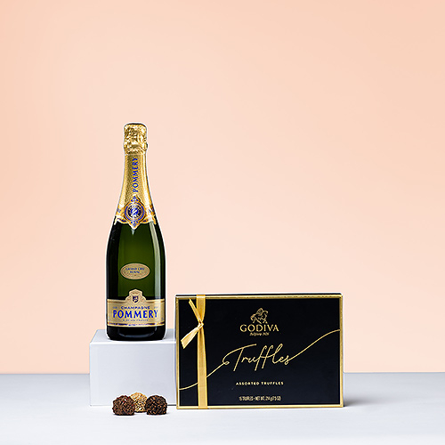 Godiva Chocolate Truffles & Pommery Royal Champagne